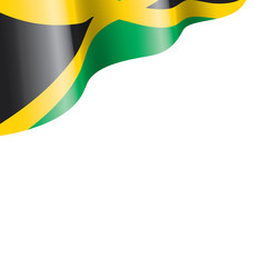 Jamaica flag, vector illustration on a white background