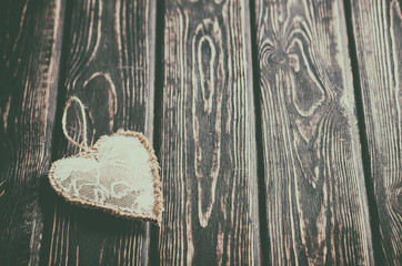 Wall Mural - heart made of cloth