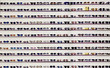 Sunglasses background.Various sunglasses in stores
