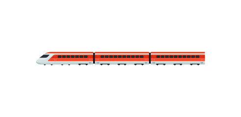 Wall Mural - express train for passengers of airport. electric train. public transport. flat vector element for m