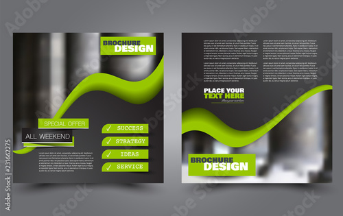 Square Flyer Template Simple Brochure Design Poster For Business