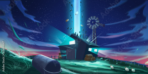 Ufo Incident Spitpaint Speedpaint Concept Art Fast Drawings