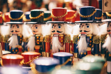 Handcrafted Wood Toy Nutcrackers Sold In Salzburg Christmas Market