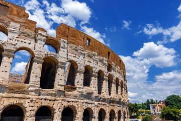 Rome Colosseum Architecture Detail