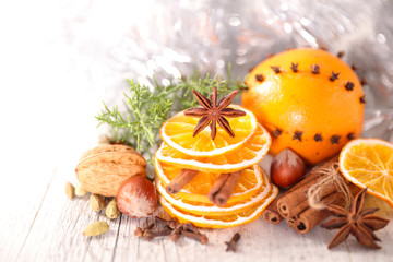 Sticker - christmas decoration spices