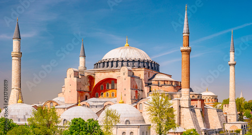 Cuadros en Lienzo Hagia Sophia in summer, Istanbul, Turkey