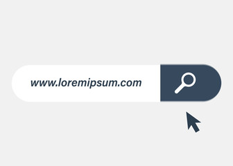 Fototapete - Www search bar icon isolated on white background. www search bar icon for web site, app, ui and logo. Creative art concept, vector illustration, eps 10