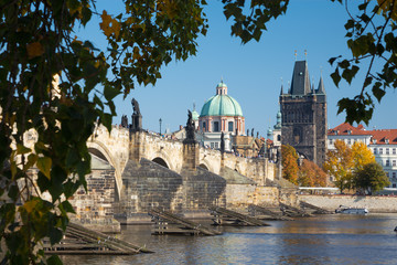 Wall Mural - Praghe - The Charles bridge.