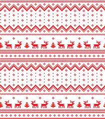new year's christmas pattern pixel vector illustration