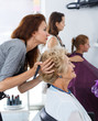 © JackF - Hairdresser doing styling of senior woman