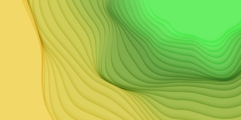Wall Mural - vector 3d abstract background with paper cut shapes. colorful carving art. paper craft landscape wit