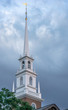New England church steeple and belfry