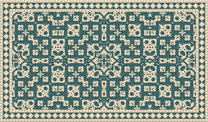 Naklejka na meble Closeup of colorful bokeh texture background (Tiles seamless, High-resolution 2D CG rendering illustration)