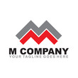 © dimensi design - M letter logo design vector template