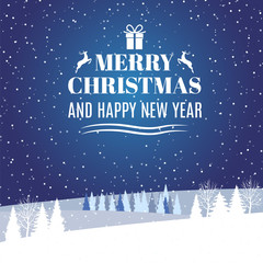 Wall Mural - Merry Christmas design