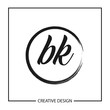 © Scooby - Initial Letter BK Logo Template Design Vector Illustration