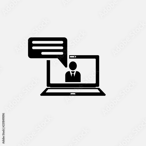 Online Training Icon Online Training Symbol Flat Design Stock Vector Illustration Stock Vector Adobe Stock