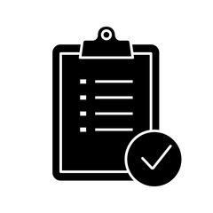 Poster - Task planning glyph icon