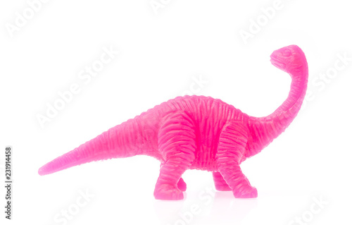 pink plastic dinosaur toy