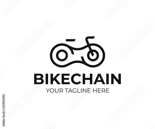 Bicycle Chain Logo Design Bicycle Line Art Vector Design Bicycle Parts Logotype Buy This Stock Vector And Explore Similar Vectors At Adobe Stock Adobe Stock