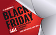 3d unfolding white paper revealing amazing black friday typography design banner