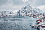 Fototapeta Góry - Reine fishing village, Norway