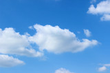 Fototapeta Na sufit - Clouds formation clear blue sky