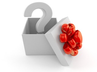 Poster - Question mark inside gift