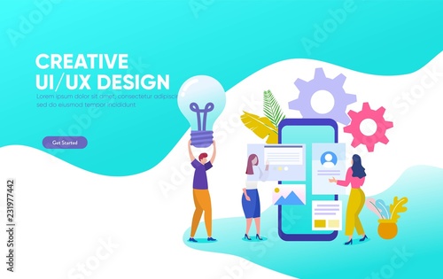 Creative Ui Ux Design Vector Illustration Template Can Use For