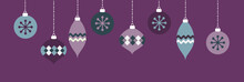 Purple Christmas Ornaments