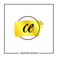 Initial Letter CE Logo Template Design Vector Illustration