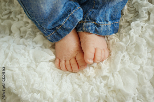 newborn white jeans