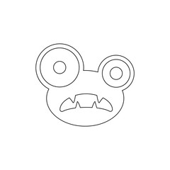 monster icon. Element of horrible creatures for mobile concept and web apps illustration. Thin line icon for website design and development, app development