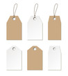 Tags mock up. Vector set of empty labels templates