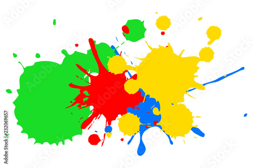Manchas De Pintura De Color Verde Rojo Azul Y Amarillo Buy This Stock Vector And Explore Similar Vectors At Adobe Stock Adobe Stock