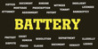 © Renat - battery Words and tags cloud.
