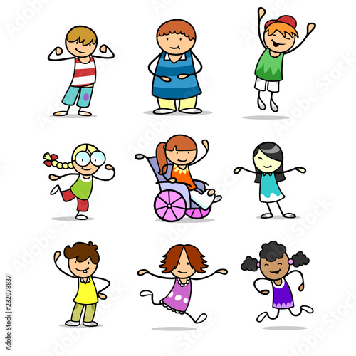 Viele Kinder Als Cartoon Clipart Icons Buy This Stock Illustration And Explore Similar Illustrations At Adobe Stock Adobe Stock