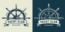 Vintage Monochrome Maritime Logo