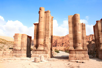 Sticker - The Arched Gate in Petra, Jordan