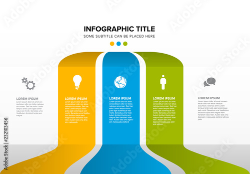 Cuadros en Lienzo Vector multipurpose Infographic template