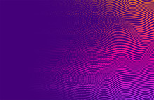 Abstract Vector Background. Halftone Gradient Gradation. Vibrant  Trendy Texture, With Blending Colors.