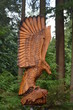 owl, wood sculpture, 