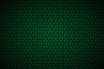 Wall Mural - Geometric pattern background. Green Background