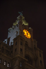 Sticker - Night view of the Liverpool City Council Clock Tower