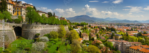 Panoramic view of Bergamo, Italy Poster Mural XXL