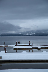 Canvas Print - Winter Mountain Lake