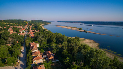 Sticker - The Danube river at the Bulgarian bank