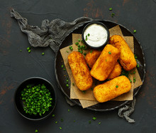 Potato Croquettes With Cheese