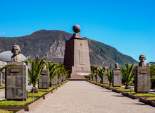 Monument To The Equator, Ciudad Mitad Del Mundo, Middle Of The World City, Pichincha Province, Ecuador