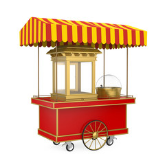 Wall Mural - Food Cart Isolated